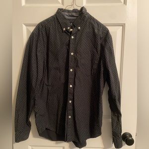 American Eagle Outfitters button down navy shirt size large